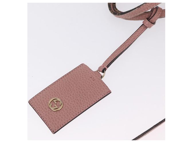 GUCCI Hand Bag Leather 2way Pink Gold Tone 368827 - vista 21
