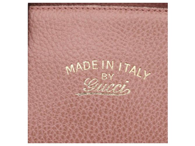 GUCCI Hand Bag Leather 2way Pink Gold Tone 368827 - vista 22