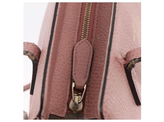 GUCCI Hand Bag Leather 2way Pink Gold Tone 368827 - vista 23
