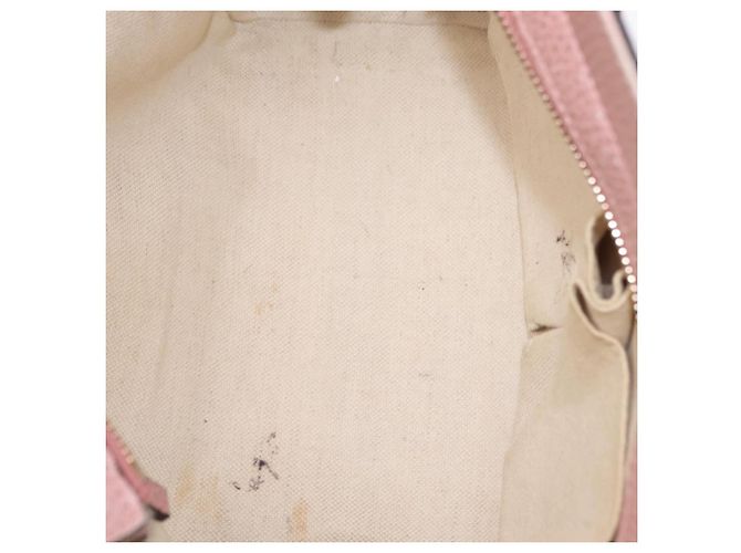 GUCCI Hand Bag Leather 2way Pink Gold Tone 368827 - vista 24