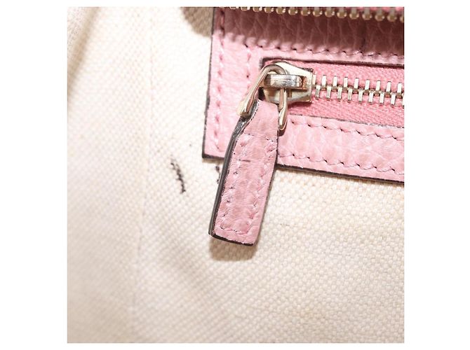 GUCCI Hand Bag Leather 2way Pink Gold Tone 368827 - vista 27