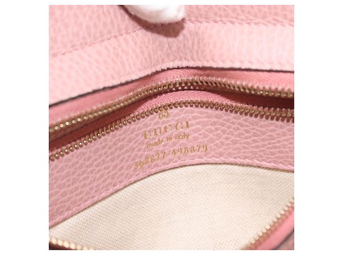 GUCCI Hand Bag Leather 2way Pink Gold Tone 368827 - vista 29