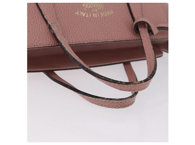 GUCCI Hand Bag Leather 2way Pink Gold Tone 368827 - vista 7