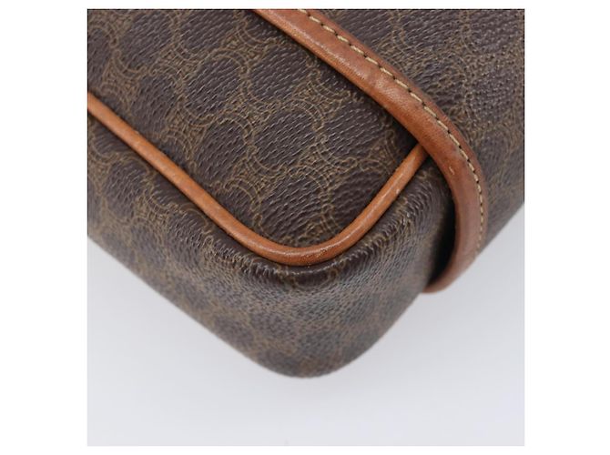Céline CELINE Macadam Canvas Shoulder Bag PVC Leather Brown Gold - vista 15