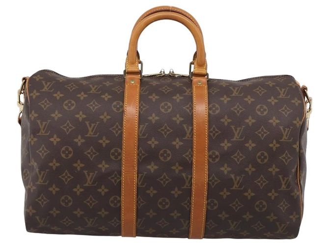 LOUIS VUITTON Monogram Keepall Bandouliere 45 Boston Bag M41418 LV - vista 2