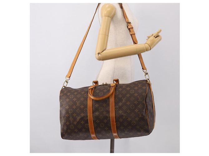 LOUIS VUITTON Monogram Keepall Bandouliere 45 Boston Bag M41418 LV - vista 28