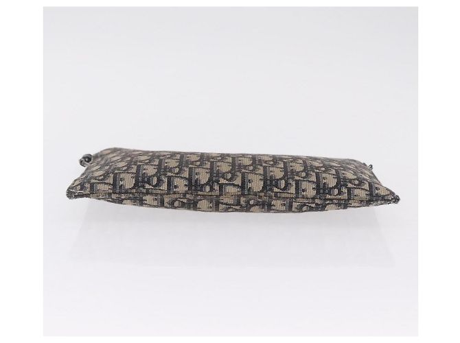 Christian Dior Oblique Clutch Bag Canvas Navy Silver - vista 7
