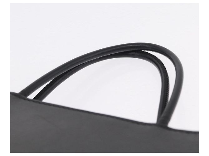 FENDI Pack Shopping Bag Small Hand Bag Leather Black Silver 7VA512 - vista 9