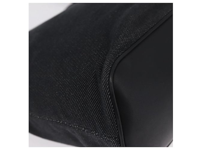 Salvatore Ferragamo Gancini Tote Bag Canvas Black Silver - vista 10