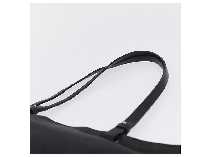 Salvatore Ferragamo Gancini Tote Bag Canvas Black Silver - vista 8