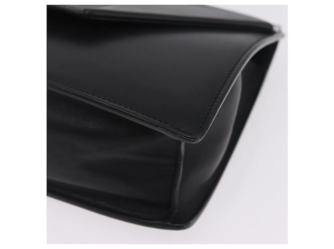 Autre Marque Saint Laurent Betty Chain Shoulder Bag Leather Black Gold 314515 - vista 11