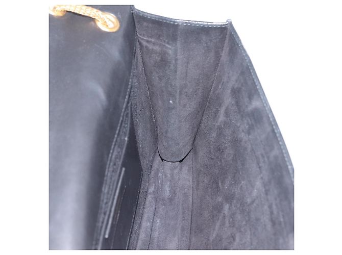 Autre Marque Saint Laurent Betty Chain Shoulder Bag Leather Black Gold 314515 - vista 22