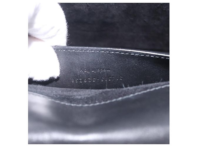 Autre Marque Saint Laurent Betty Chain Shoulder Bag Leather Black Gold 314515 - vista 25
