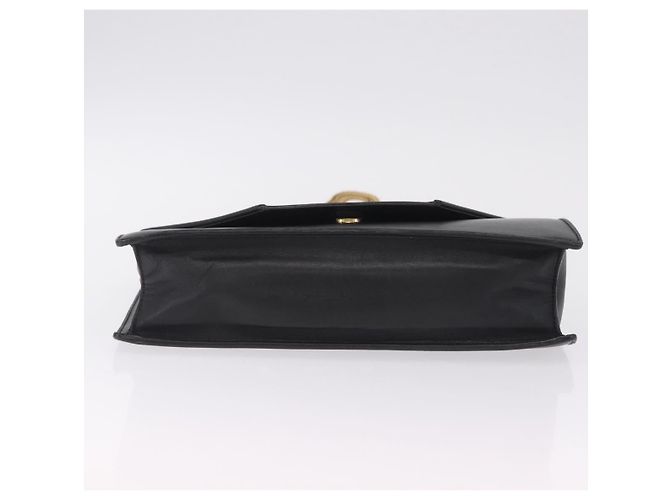 Autre Marque Saint Laurent Betty Chain Shoulder Bag Leather Black Gold 314515 - vista 9