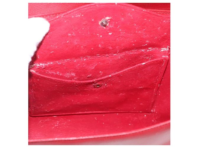 Christian Dior Shoulder Bag Leather Red Gold Tone - vista 26