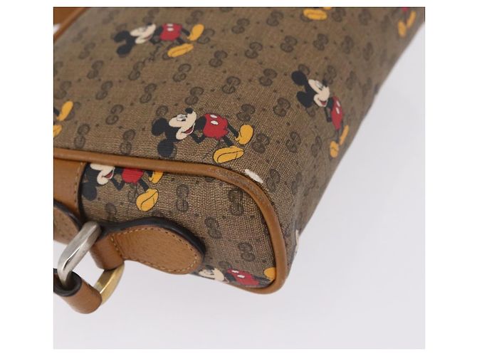 GUCCI x Disney MicroGG Mickey Mouse Shoulder Bag PVC Beige Gold - vista 12