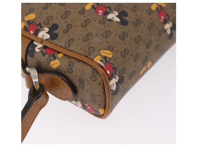 GUCCI x Disney MicroGG Mickey Mouse Shoulder Bag PVC Beige Gold - vista 14