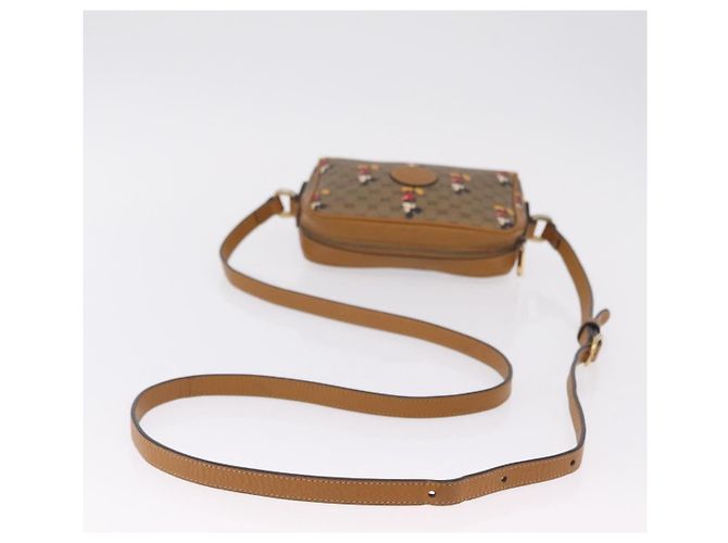 GUCCI x Disney MicroGG Mickey Mouse Shoulder Bag PVC Beige Gold - vista 7