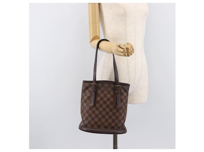 LOUIS VUITTON Damier Ebene Marais Shoulder Bag N42240 LV - vista 28