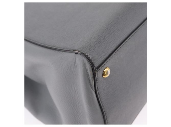 FENDI 2Jours Handtasche Leder 2way Blau Silber - Ansicht 15