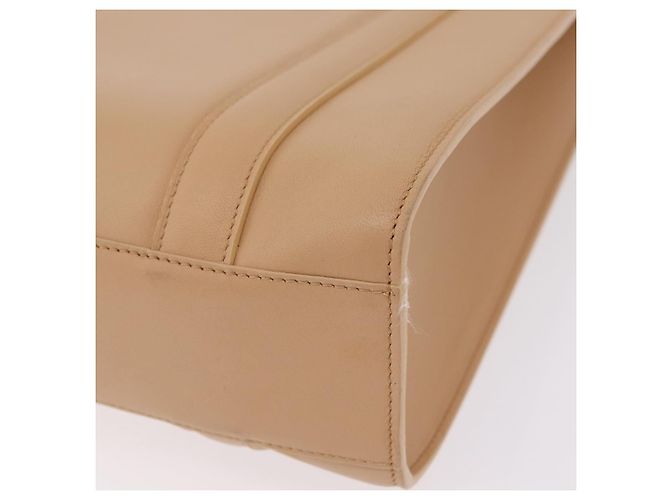 Cartier Tote Bag Leather Beige Silver - vista 12