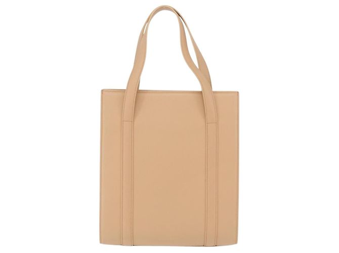Cartier Tote Bag Leather Beige Silver - vista 3