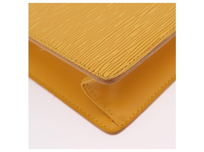 LOUIS VUITTON Epi Sac Plat Hand Bag Yellow M52079 LV - vista 11