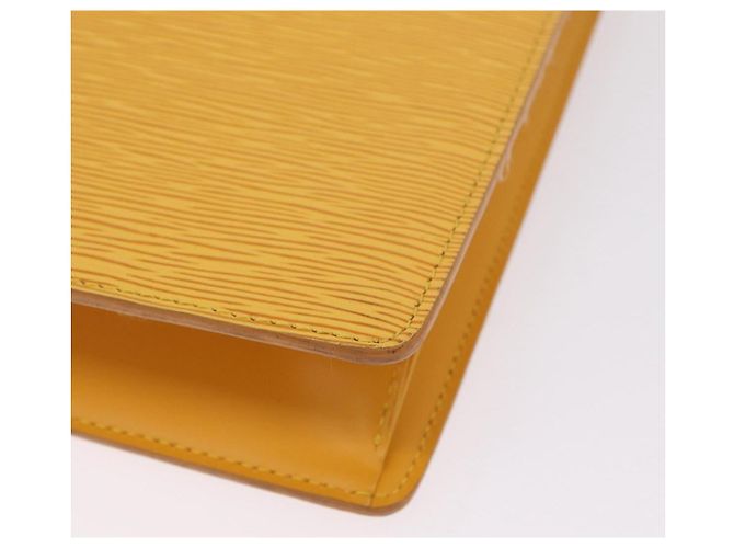 LOUIS VUITTON Epi Sac Plat Hand Bag Yellow M52079 LV - vista 14