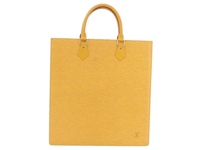 LOUIS VUITTON Epi Sac Plat Hand Bag Yellow M52079 LV - vista 2