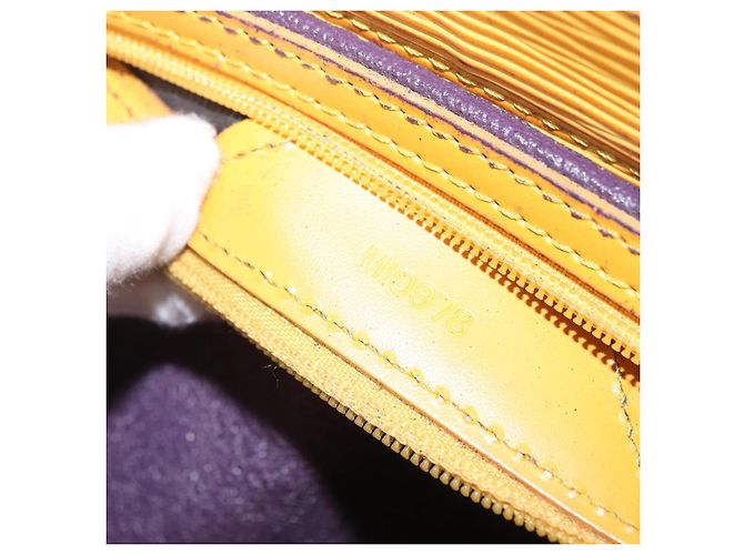 LOUIS VUITTON Epi Sac Plat Hand Bag Yellow M52079 LV - vista 22