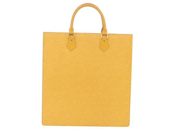 LOUIS VUITTON Epi Sac Plat Hand Bag Yellow M52079 LV - vista 3