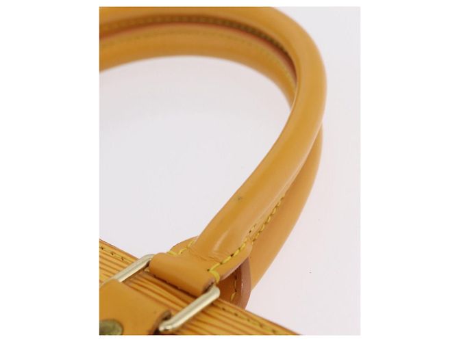 LOUIS VUITTON Epi Sac Plat Hand Bag Yellow M52079 LV - vista 9