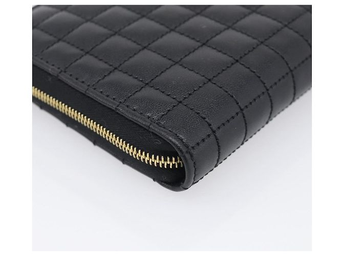 Céline CELINE Carteira Longa em Couro Gold Black - vista 11
