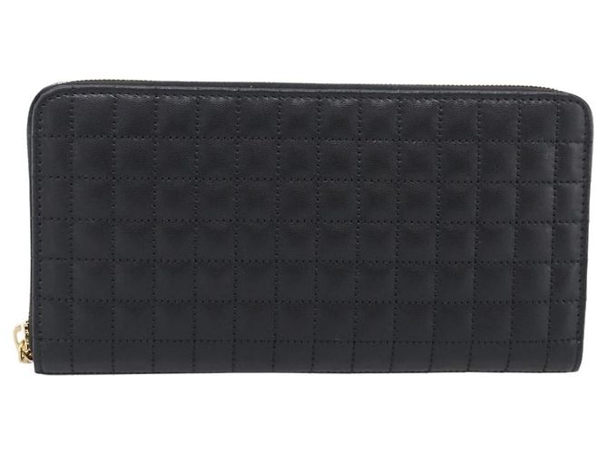 Céline CELINE Carteira Longa em Couro Gold Black - vista 2