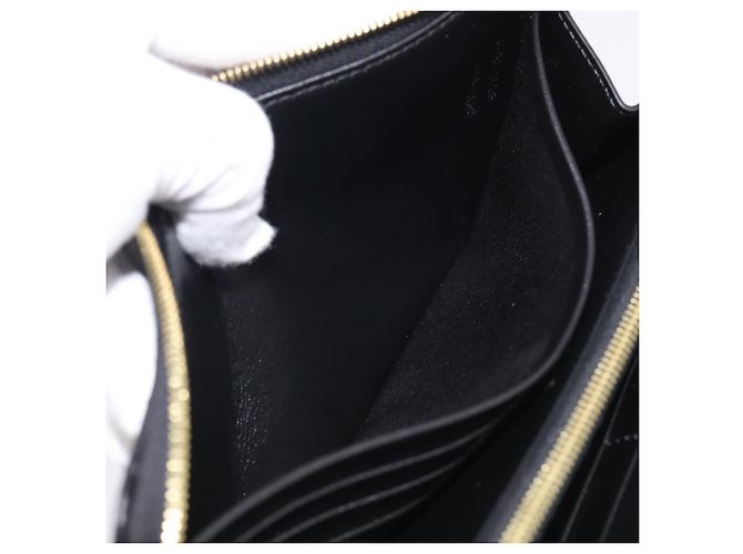Céline CELINE Carteira Longa em Couro Gold Black - vista 21