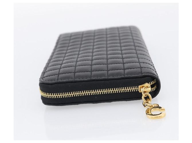 Céline CELINE Carteira Longa em Couro Gold Black - vista 4