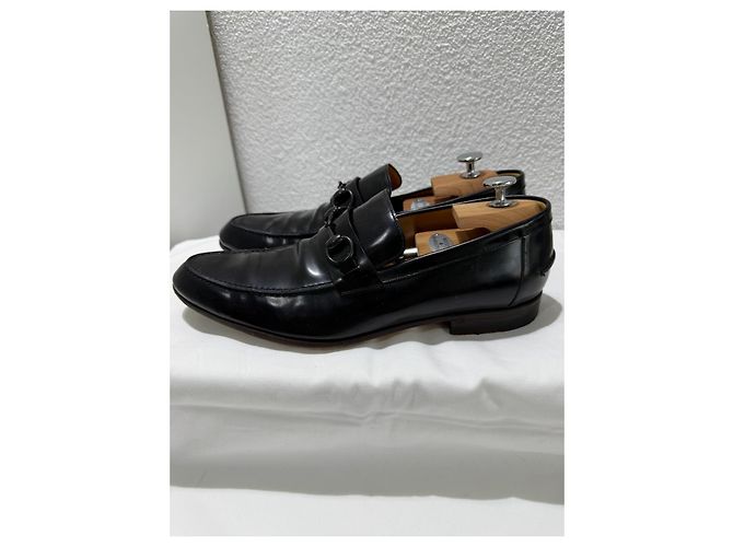 Mocassini Gucci Horsebit in pelle nera - vista 3