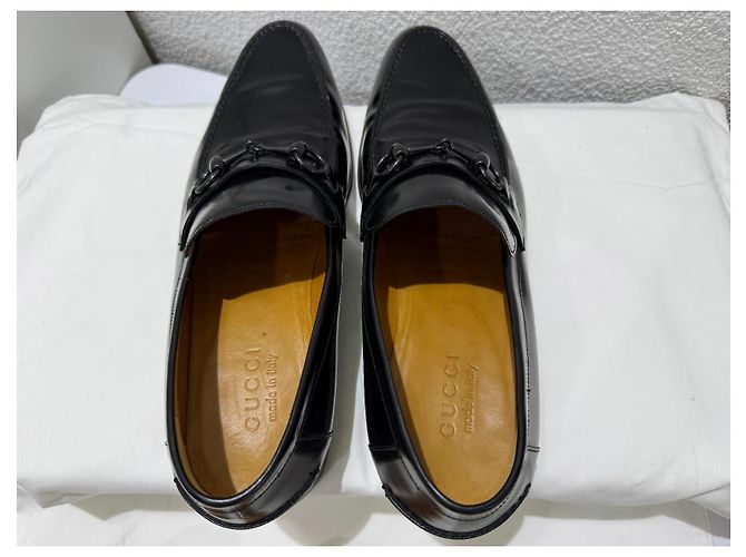 Mocassini Gucci Horsebit in pelle nera - vista 9