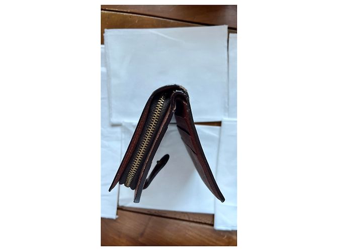 Louis Vuitton portafoglio con zip Monogram toile marrone - vista 11