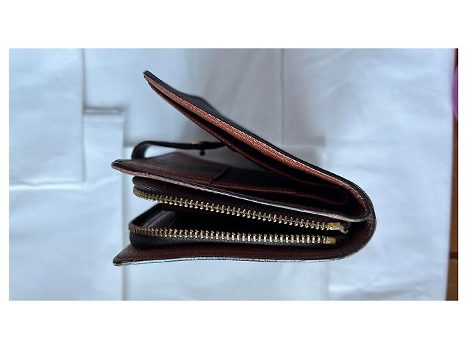 Louis Vuitton portafoglio con zip Monogram toile marrone - vista 13