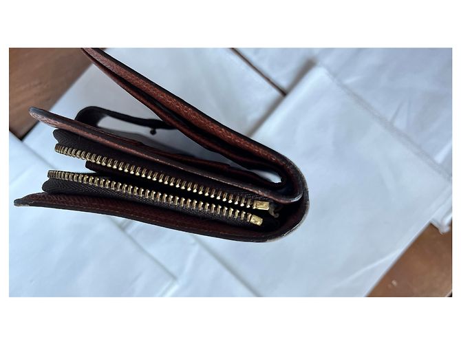 Louis Vuitton portafoglio con zip Monogram toile marrone - vista 16