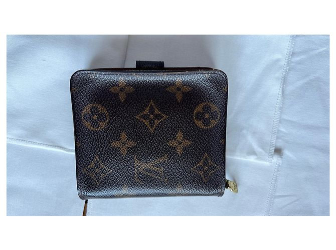 Louis Vuitton portafoglio con zip Monogram toile marrone - vista 2