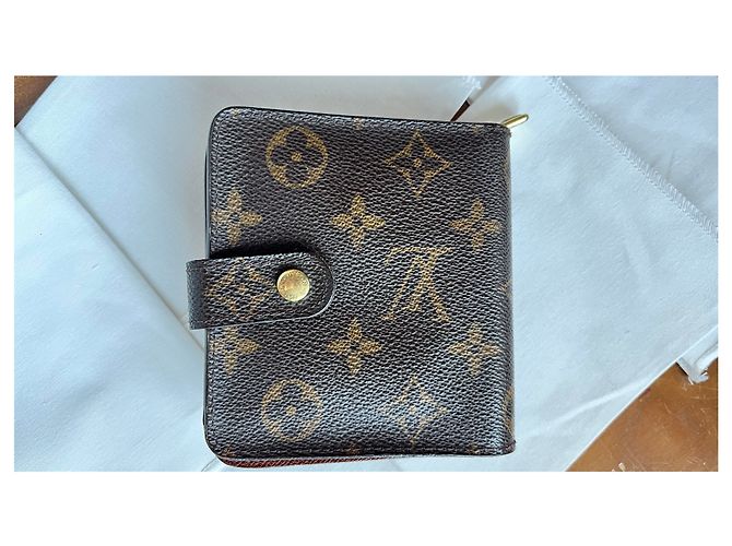 Louis Vuitton portafoglio con zip Monogram toile marrone - vista 3
