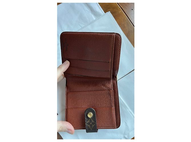 Louis Vuitton portafoglio con zip Monogram toile marrone - vista 5