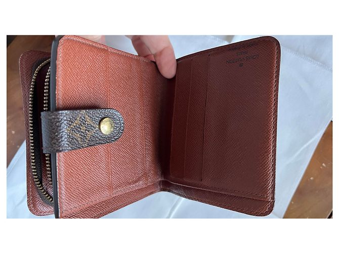 Louis Vuitton portafoglio con zip Monogram toile marrone - vista 7