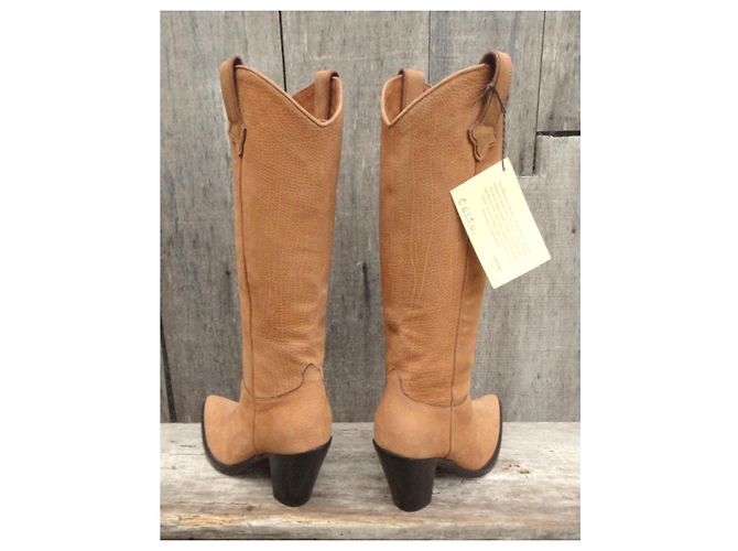 Sartore Botas Western de cuero marrón - vista 5