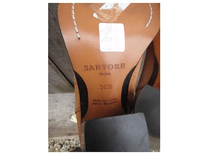 Sartore Botas Western de cuero marrón - vista 7
