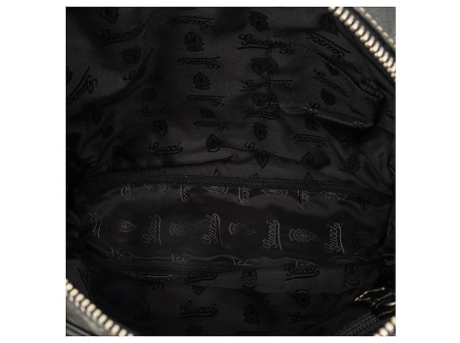 Borsa crossbody Gucci in vitello nero - vista 4