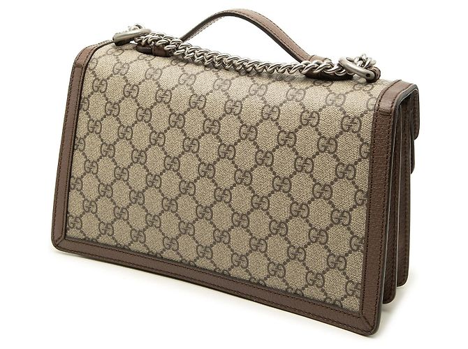 Borsa Gucci Beige GG Supreme Dionysus Top Handle - vista 2