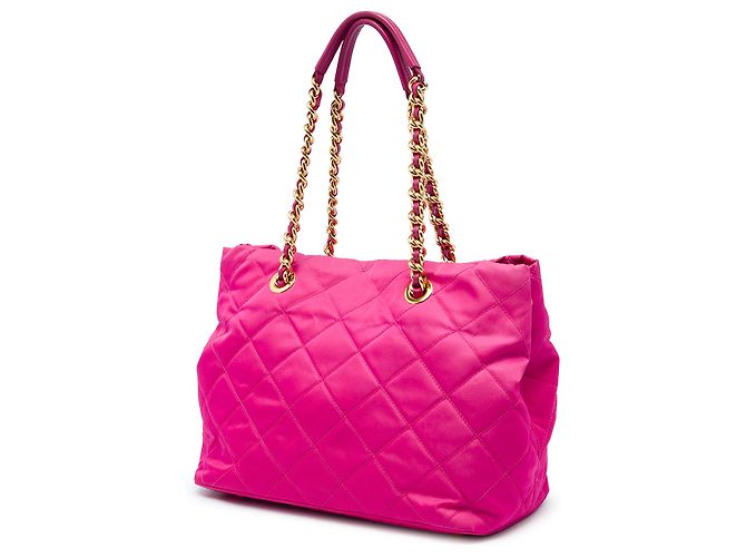Tote Sac cabas convertible ouvert Prada Pink Impuntu Tessuto - vue 2
